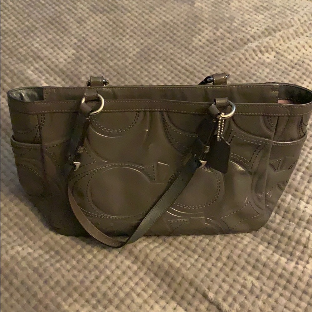 **HOST PICK** Gray Coach bag